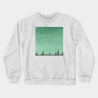 Green Nightsky Crewneck Sweatshirt